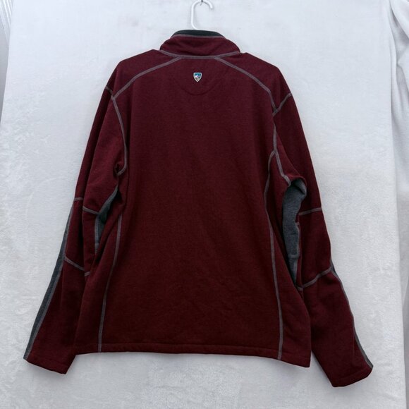 Kuhl Kashmira 1/4 Zip Sweater Mens XL Red Fleece Pullover Lightweight Casual - Picture 9 of 9